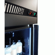 Vitrine réfrigérée murale 3 portes en noire intégral sur roulettes_1