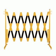 Barrière extensible jaune et noir 3,60 m ou 4,00 m_1