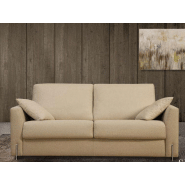 Canapé convertible express SEGA 140x190 cm - tissu personnalisable - matelas 13 cm - design moderne et confortable_1