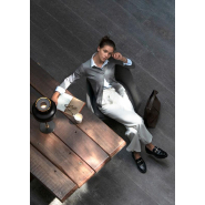 Cardigan luxueux en mélange de laine mérinos - Phoenix Femmes - Noir - Nimbus_1