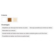 Clôture PVC CL 10 C - Type claire-voie - Barreaudage vertical par lames PVC - CG Pro_1