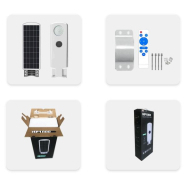 Eclairage solaire avec détecteur  radar de présence notice technique ste saros group panneaux solaire avec batteries - référence SOLAR SGT HP 1700X_1