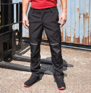 Pantalon de travail slim SOFTSHELL - Imperméable, respirant, coupe-vent - Réf: R473X_1