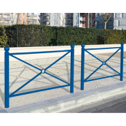 Barrière Province Boule - type Croix de St André - Réf : 206066.Gpro - 1072 et 1572 mm - Peinte sur zinc_1