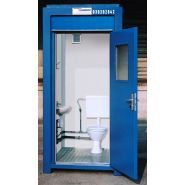 Cabine sanitaire avec chauffage électrique et thermostat