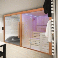 COMBI SAUNA HAMMAM BOREAL® SUBLIMATION BLANC - 8 PLACES - 340*175*210_1