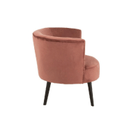 Fauteuil Dulzura textile et bois - Antique rose - Design élégant, structure bois et revêtement textile_1