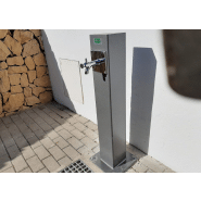 Fontaine à boire Atlas UM511-1M - structure carrée en acier traité anticorrosion_1