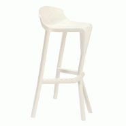 Lot de 2 tabourets de bar Shiver - GABER - Ivoire_1