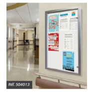 Vitrine d'intérieur ultra-plate ÉCO 100 - 18 mm d'épaisseur - 2 à 9 A4 - Plexi-rigide® 3 mm_1