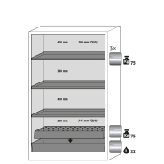 Armoire de sécurité Q-CLASSIC-30 modèle Q30.195.116 - Réf 31003-060-33642 - Type 30 - Stockage de substances dangereuses inflammables_1