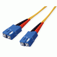 Câble Patch FO duplex Singlemode E9/125 µm SC/SC, OS2, jaune, 2 m_1