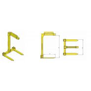 Lève-palette à anneau amovible - Lortel - Charge 500 à 5000 kg - Réglable et auto-équilibré_1