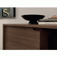 Meuble de service en bois - Martex - Blanc pastel, Noyer_1