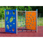 Parcours à cordes en acier inoxydable Hexa - Aire de jeux conforme EN1176 - Référence BT16011_1