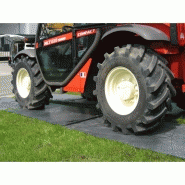 Plaques de roulage et de protection des sols en polyéthylène antidérapant - légères et flexibles_1