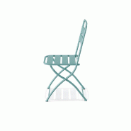 Breeze - Chaise de bistrot en métal bleu_1