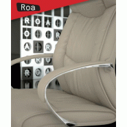 Fauteuil de Direction classique Roa - Mobel Linea. - Noir_1