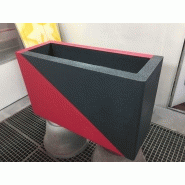 Jardinière / bac rectangle en résine, sur mesure ultra®