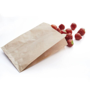 Sac kraft SOS brun recyclé 18x11x28 cm - par 200 - fond plat rectangulaire_1