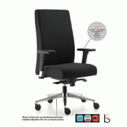 Fauteuil Manager en tissu Bost - Sokoa - Noir, Non_1