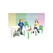Pack ERGOS 2 mobilier enfants composé de 4 chaises et 1 table - Réf ERGK2 - BIOLAB_1