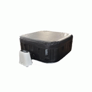 Spa gonflable carré Mambo - 4 places, 154 x 154 x H. 65 cm - Structure alvéolée et système Smart Drainage_1