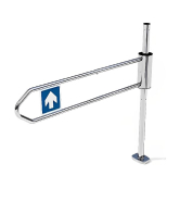 Portillon magasin extensible bidirectionnel en INOX - ouverture de 0° à 180° - bras de 765mm à 1120mm_1