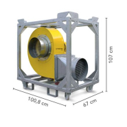 Ventilateur centrifuge industriel TFV 100 - hautes performances - débit 4000 m³/h - robuste et étanche IP55_1