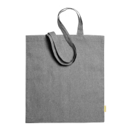 Tote bag en coton recyclé - anses longues - 120 g/m² - couleur gris cendré - 60 gr_1