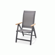 Fauteuil de jardin inclinable essence 71,1x61,9x107,1cm – MTF – aluminium et teck – 2nab3129_1