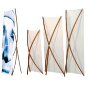 X banner - Totem pliable en bambou 80x180 cm avec sac de transport_1