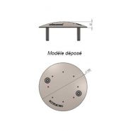 Balise architectural sol plasma - plot routier - ECCElectro - inox 316L antichoc - ø100mm - 8 LED_1