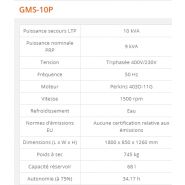 Gms-10p groupes électrogènes industriel - generac -  10 kva