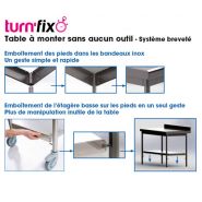 Plonge spécial lave-vaisselle - Sofinor - inox AISI 304L bords droits - largeur 700 mm - avec égouttoir cannelé et espace pour lave-vaisselle_1