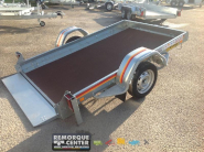 Remorque plateau MECANOREM - RPMS 901 F - PTAC : 1300 Kg - 1 essieu freiné - 305 x 170 cm - Reference -4018-4-P3-2063_1
