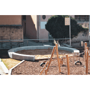 Chaise Kube Kurve UM372SK - béton préfabriqué gris granite rugueux - orientation modulable_1