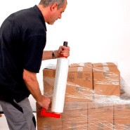 Dérouleur pour film étirable manuel - plastique ergonomique avec embouts économiques et poignée 38 mm_1