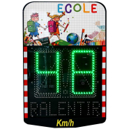 Décor personnalisé pour radar pédagogique V400 - École - Film anti-UV et anti-graffiti_1