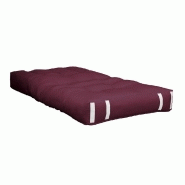 Fauteuil futon standard convertible HIPPO CHAIR - couleur bordeaux - matelas confortable 90x200 cm_1