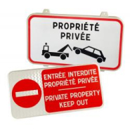 Plaque et panneau propriété privée personnalisé_1