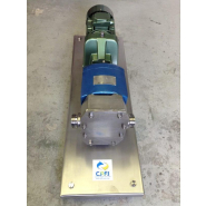 Pompe à lobes Crepaco - 1410 tr/mn - 2.2 kW - Rotor excentré & Lobe_1