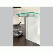 Banque d'accueil Volta TON Wengé - Référence VOL01 - Fabricant LAS - Finition Wengé avec Tablette en Verre Trempé_1