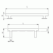 Chasse roues butoir 80 x 80 acier_1