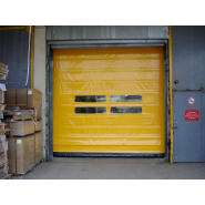 Porte rapide industrielle - motorisation pendulaire - cellules de sécurité intégrées - barre palpeuse sans fil_1