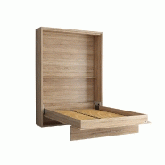 Armoire lit escamotable Mykonos - chêne naturel - couchage 140x200 cm - ouverture assistée - fabrication 100% européenne_1