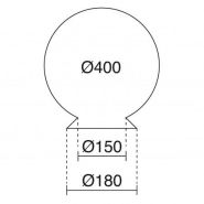 Globe opale globos coloris noir et blanc_1