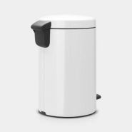 Poubelle à pédale newIcon 12 litres - White - Brabantia - Volume S - Couvercle soft-close - Anti-odeurs_1