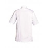 Fabcc00600 - Veste de cuisine SNV - manches courtes avec aération sous les bras et poches pratiques_1