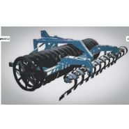 Rouleau traîné pour travaux agricoles avec repliage hydraulique